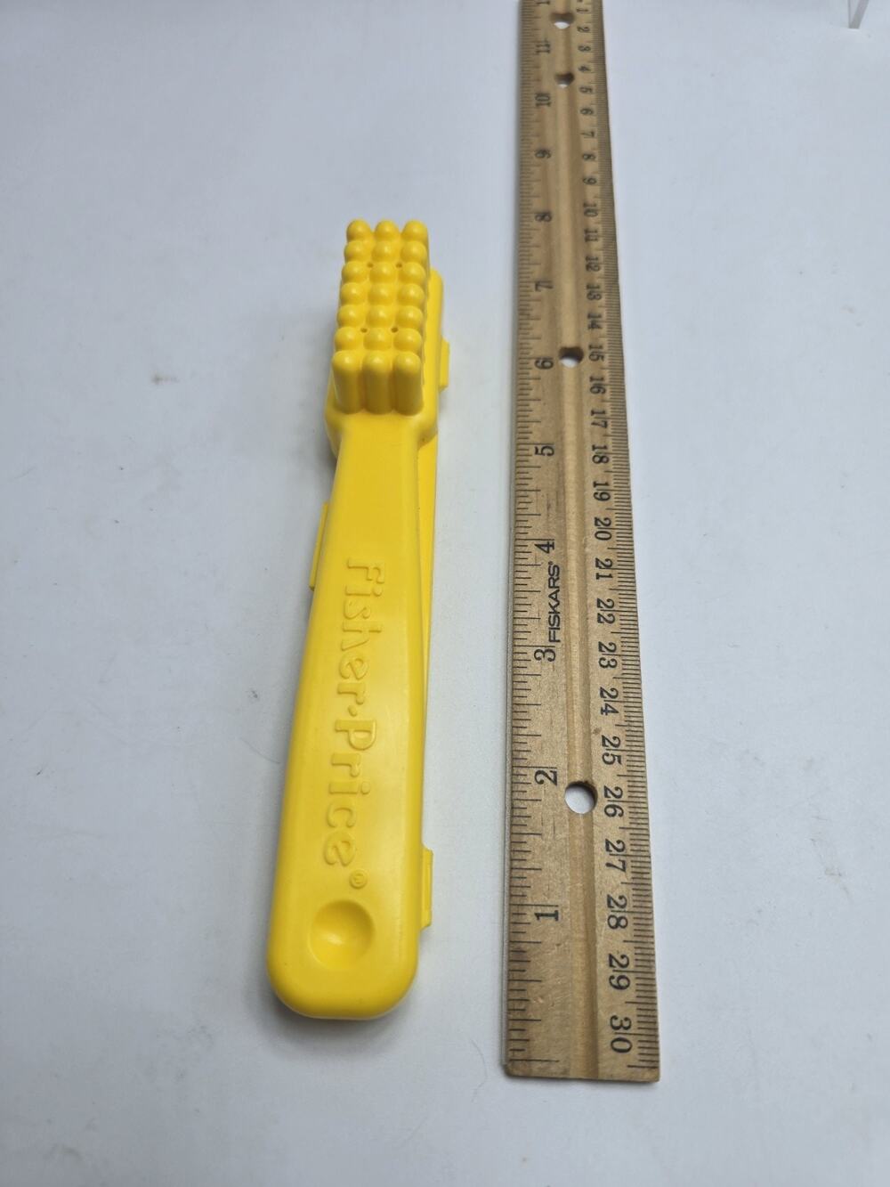 Fisher Price vintage replacement yellow toothbrush holder cover from shaving kit